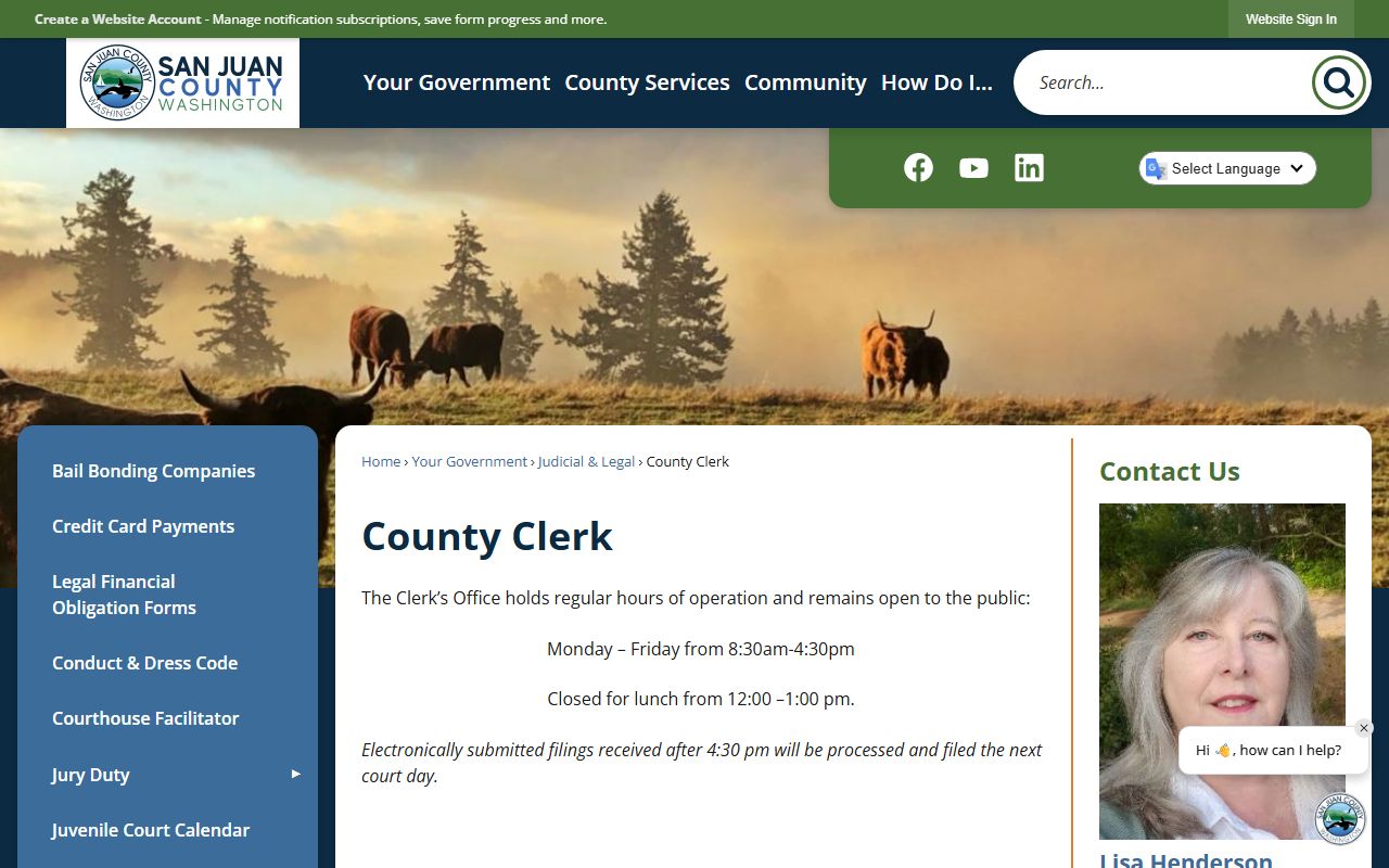 San Juan County Clerk's Office family court records portal